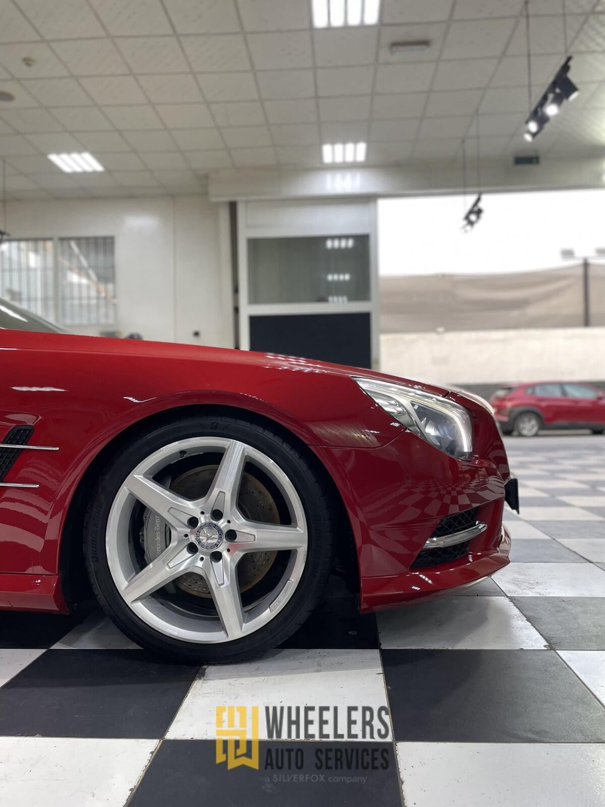 The amazing shine of the car wheels after it gets excellent service at Wheelers